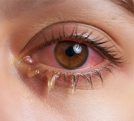 Inflammation or infection inside the eye