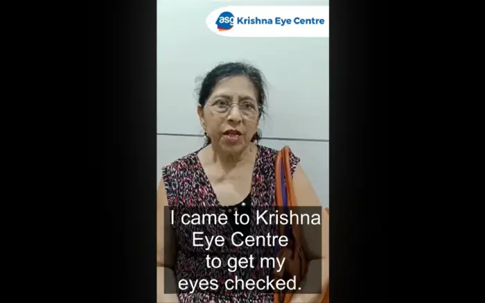 Patient Testimonial felt very happy after getting her Cataract Surgery done