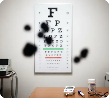 Poor concentration or difficulty reading